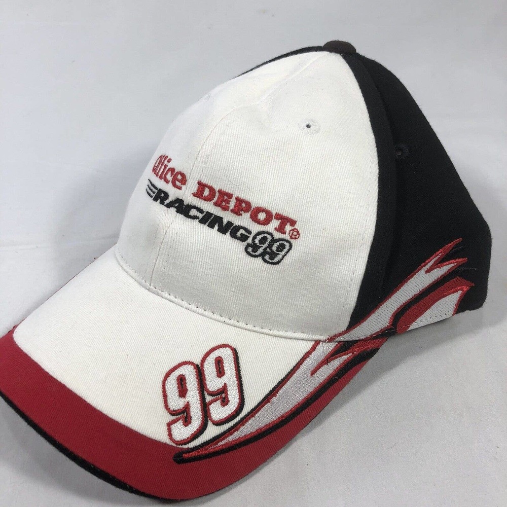 OFFICE DEPOT RACING HAT CAP 99 ROUSH RACING NASCAR CHECKERED FLAG SPORTS OSFM - Picture 2 of 14